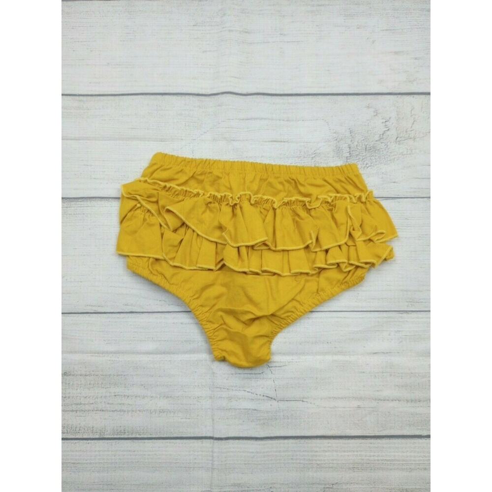 18m Ricrac & Ruffles Ruffled Gold Bloomer - Picture 3 of 5